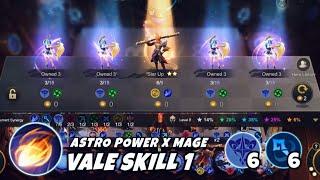 Perfect way to use Vale skill 1 | Astro power & Mage Combo‼️ Mobile Legends - Magic chess