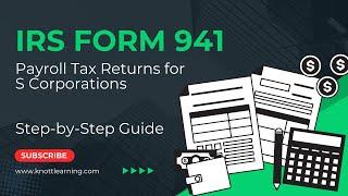 IRS Form 941 - S Corporation Example for 4th Quarter