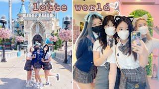 "students" go to lotte world LMAO  korea vlog