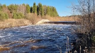 Водопад .речка Лименда