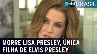 Morre Lisa Presley, única filha de Elvis Presley | SBT Brasil (13/01/23)