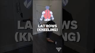 Lat Rows (Kneeling) Resistance Bands Workout