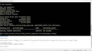 Procedure to convert a physical standby to snapshot standby database in oracle