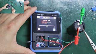 FNIRSI DSO-TC3 3-in-1 digital oscilloscope signal generator transistor tester usage tutorial