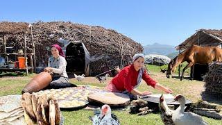 Nomadic Life in Northern Iran | Herding Animals & Cooking in a Traditional Tent