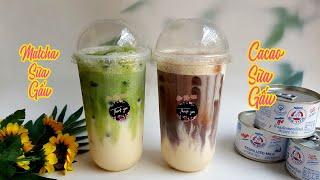 Cách Pha Matcha Sữa Gấu Và Cacao Sữa Gấu Siêu Ngon Để Kinh Doanh| Góc Bếp Nhỏ