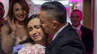 Ackerly Cedeño llora al celebrar su quinceañero en Wapa TV