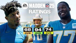 Chargers React To Their Madden 25 Ratings | LA Chargers