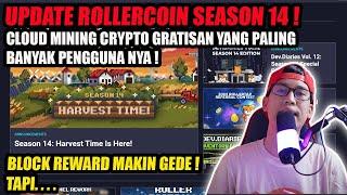 Update Cloud Mining Crypto Gratisan! Rollercoin Season 14! Legit kah untuk free player?