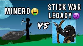 ME PASO EL MODO CAMPAÑA DE STICK WAR:LEGACY,PERO UTILIZO SOLAMENTE MINEROS