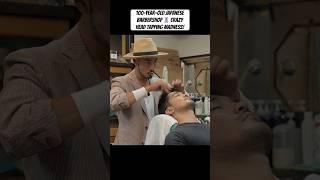 (ASMR) 100-Year-Old Japanese Barbershop: Aggressive Tap Massage | @yamaguchi_barber