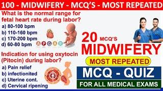 Top 20 midwifery nursing mcqs | midwifery questions and answers | midwifery interview #midwifery