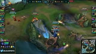 ROX vs CLG - Aurelion Sol Huhi 1 shot Ezreal - League of Legends