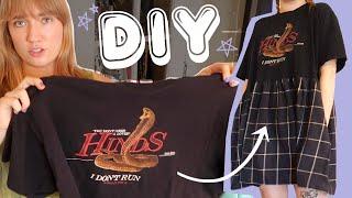 How I Turned a T-Shirt Into a Babydoll Dress