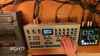 Elektron Analog Four, OTO Machines BIM, and Tascam 424 MKII | Live Synth Performance | (tim)