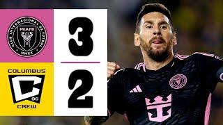 LIONEL MESSI MASTERCLASS STUNS USA | Columbus Crew vs Inter Miami 2-3 | Highlights & Goals 2024