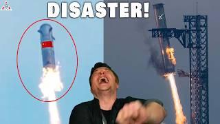 Disaster! China's desperate attempt to COPY SpaceX Starship Landing Method, makes Musk laugh