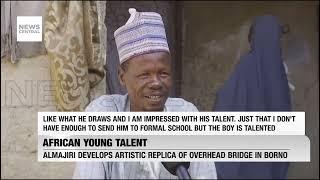 AFRICAN TALENT: ALMAJIRI DEVELOPED ARTISTIC REPLICA OF NEWLY INAUGURATED OVERHEAD BRIDGE IN BORNO