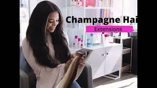 ￼￼CHAMPAGNE HAIR EXTENSIONS | HOW TO INSTALL HAND TIED HAIR EXTENSIONS! WATERFALL METHOD| BEST HAIR