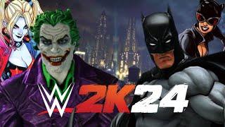 FULL MATCH - Joker & Harley Quinn Vs Batman & Cat Woman Tag Team Match - WWE 2K24