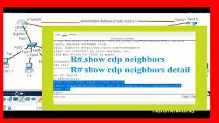 ►Cisco Discovery Protocol (CDP) I Cisco CCNA Packet TracerI Show cdp neighbors I Tons OF Network Fun