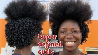 WATCH! Natural Kinky Hair Transformed To Super Defined curls | Transforming 4a 4b & 4c Natural Hair