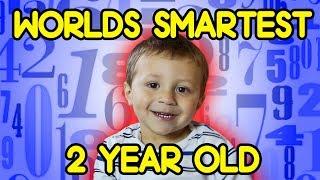 Worlds Smartest 2 Year Old SOLVING HARD MATH PROBLEMS with Cupcake Prize