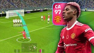 Absurdo! Marcus Rashford 97 BRILHANDO no eFootball 24 Mobile