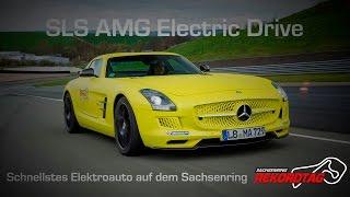 Mercedes-Benz SLS AMG Electric Drive - ONBOARD Rekordfahrt Sachsenring - AUTO BILD SPORTSCARS