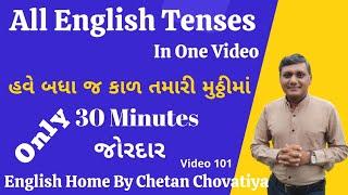 All English Tenses in one video | English Tenses in Gujarati | 12 English Tenses