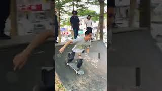 #shorts pop out tail stall mini ramp skateboarding #frontsidetv #skateboardingisfun