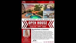 Open House this weekend in Summerlin - Las Vegas! 5 bedrooms with Pool & Spa!