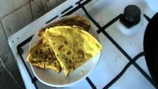 cheese & onion pancakes with cajan spice