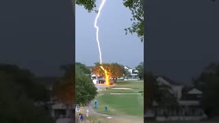 A lightning strike for the ages at the 2019 U.S. Women's Open ️️ #Shorts