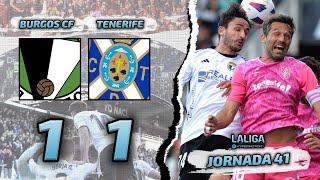 BURGOS CF - TENERIFE (1-1) | POST-PARTIDO | Jornada 41 | Diego Arce