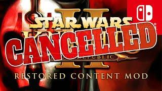 Restored Content Mod for KotOR II on Switch is CANCELLED!