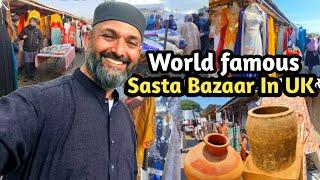 World Famous Pakistani Sasta Bazaar In Uk | Trying Famous Desi Breakfast