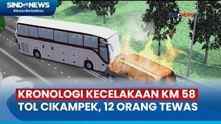 Kronologi Kecelakaan KM 58 Tol Cikampek yang Sebabkan 12 Orang Tewas - Sindo Siang 09/04