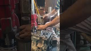 sleeve pressing #jcb #backholoader #clyinder #block #workshop #viralvideo #toptrending #expert