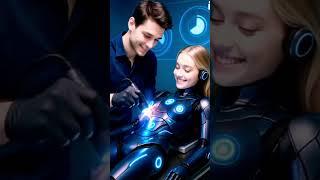 "Welding Her Heart: Female Robot Awakens with a Smile | Futuristic AI Moment"