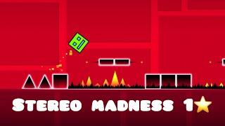 Geometry Dash (Stereo Madness 1⭐️) HD 60 FPS)