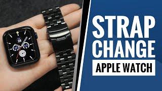 How to Change an Apple Watch Strap | Where to Buy Apple Watch Straps (Metal Stainless Steel)