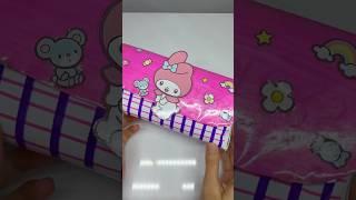 We are making a Kuromi and My Melody themed pencil holder. ️️🩷 #cute #diy #kids