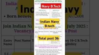 Indian Navy b.tech new vacancy 2024 #navy #navytrademan #alpclass #upsc #airforce