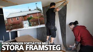 Stora framsteg i renoveringen - Renoverar nya huset