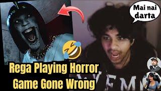 Rega Playing Horror Game Gone Wrong | Jump Scare Compilation🫣 #rega #regaltos #funny