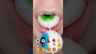 ASMR Satisfying Eating Emoji Challenge  #emojichallenge #asmrsounds #satisfying