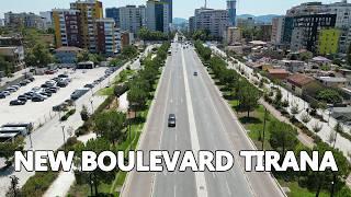 New boulevard in Stunning Tirana Albania 2024 (Drone & GoPro 12) [Bulevardi i ri Tirane]