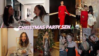 COME TO CHRISTMAS PARTIES WITH ME🪩 London & Glasgow Vlog