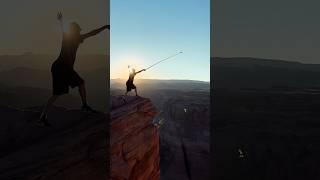 That's a long way down!  #Insta360 #NoDroneNoProblem #travel #horseshoebend #canyon #shorts #fyp